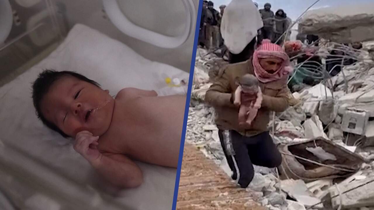 Beeld uit video: Syrische 'wonderbaby' Aya knapt op in het ziekenhuis