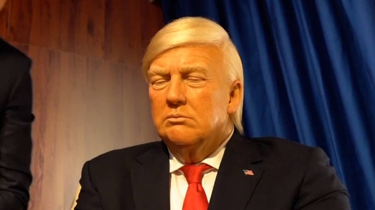 Beeld uit video: Trump krijgt wassen beeld in Madame Tussauds in Dubai