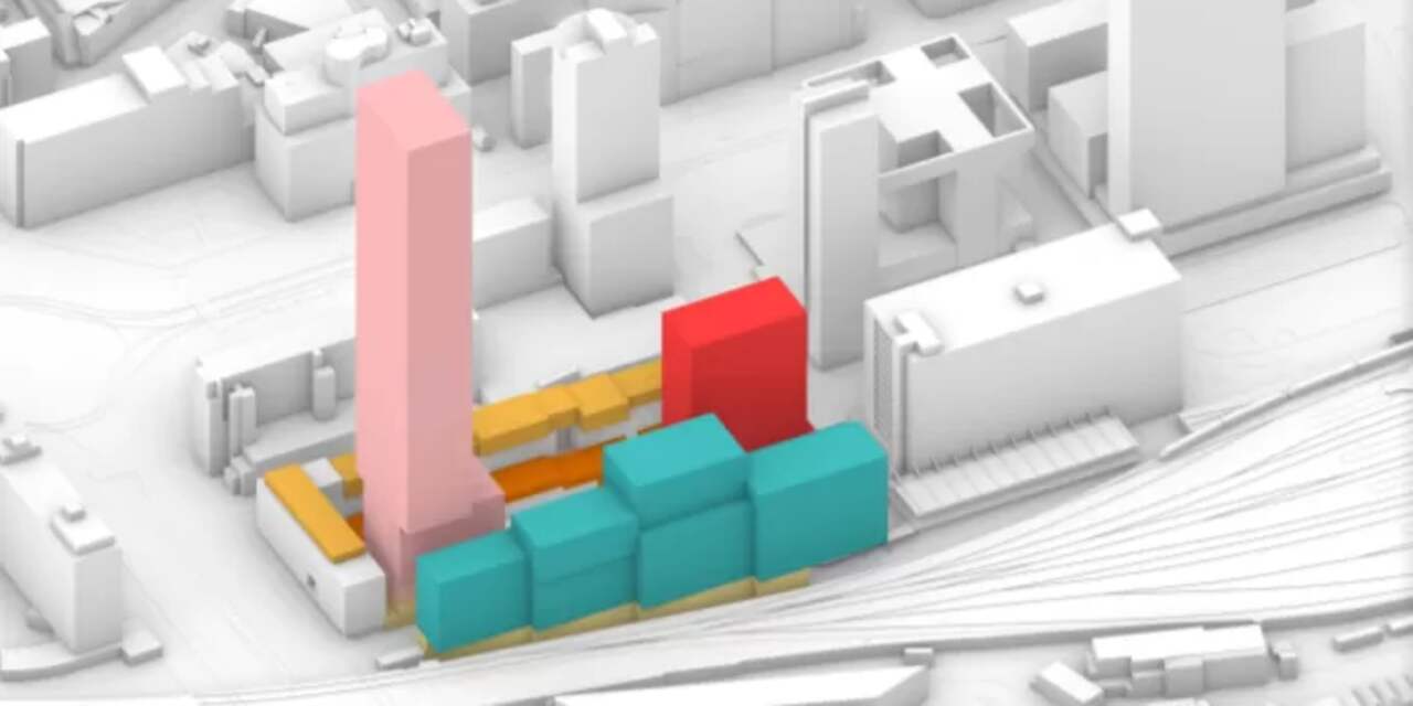 Nieuwe opzet Schiekadeblok: iets minder massaal, dus neemt het verlies voor Rotterdam toe