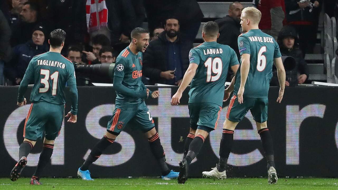 Ziyech schiet Ajax razendsnel op 0-1 tegen Lille