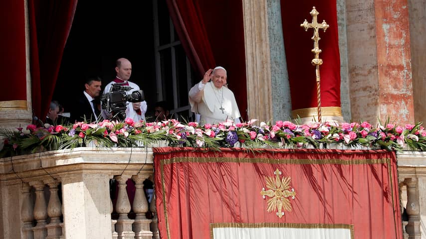 Paus tijdens Pasen