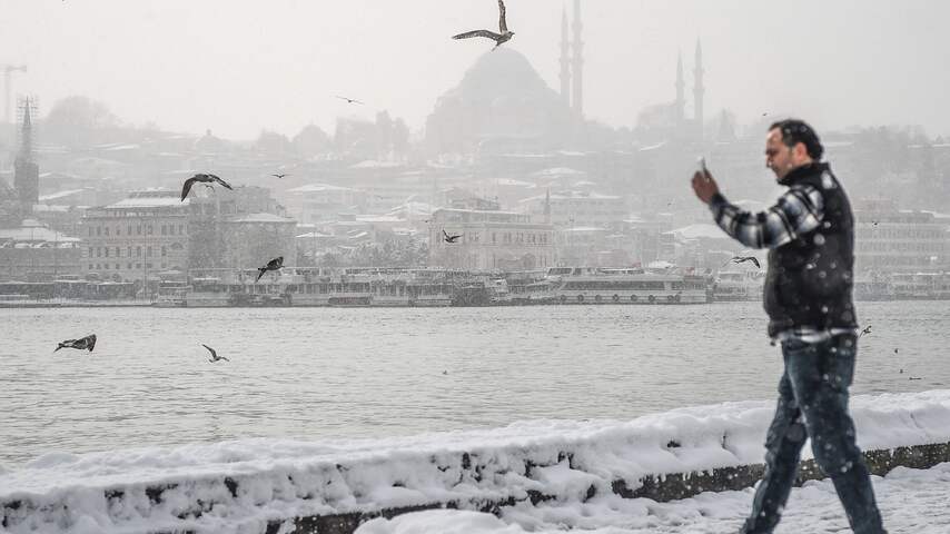 Winterweer in Istanbul