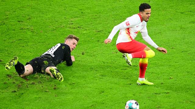 Justin Kluivert begon bij RB Leipzig in de basis.