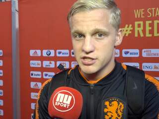 Van de Beek: 'Ik was in eerste helft tegen België te slordig'