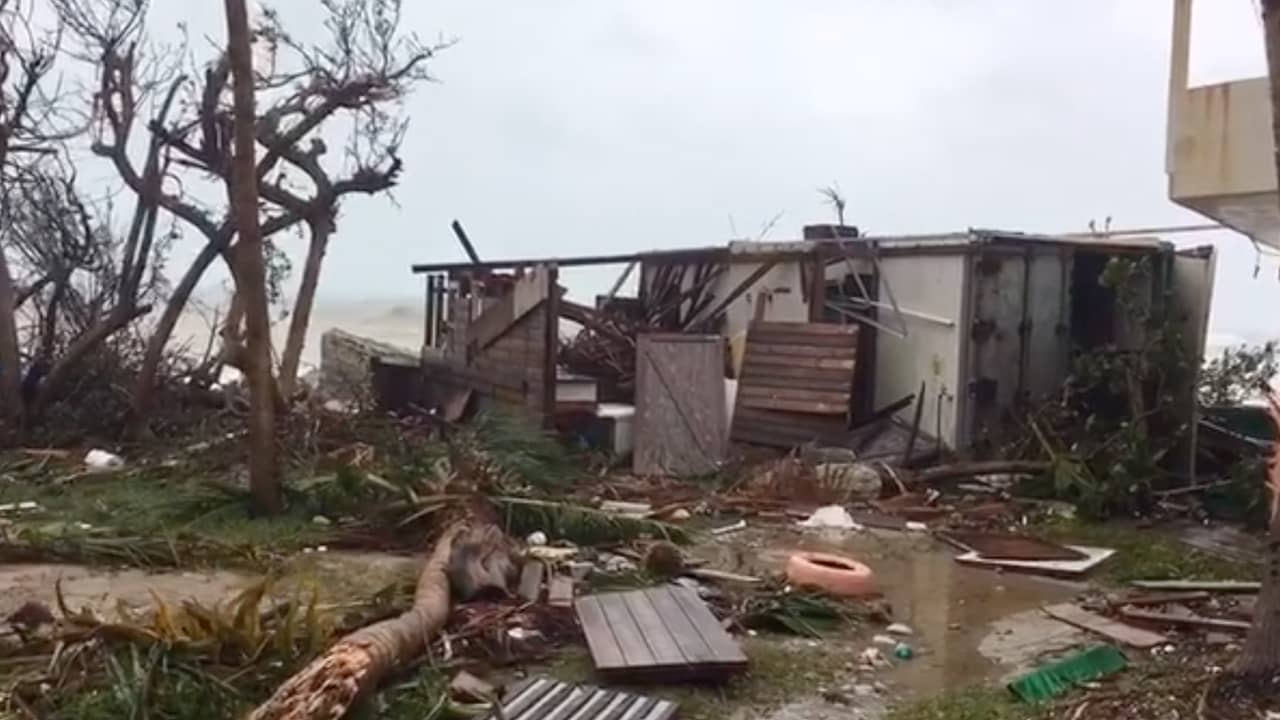 Beeld uit video: Beelden tonen verwoestende gevolgen orkaan Irma op Sint Maarten