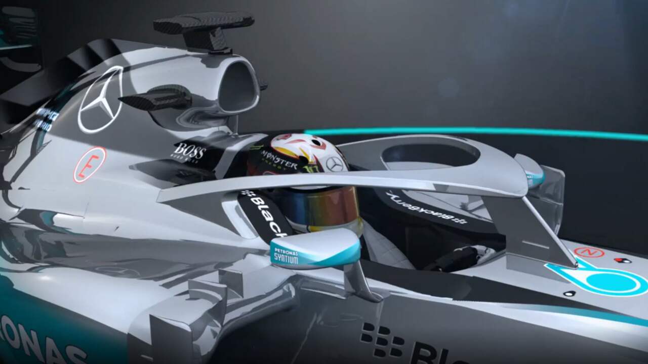 Beeld uit video: Gesloten cockpit Formule 1-auto: Halo concept