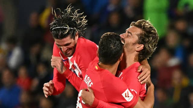 Griezmann helpt Atlético met hattrick langs Getafe