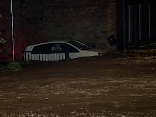 Straten veranderen in rivieren door overstroming in België