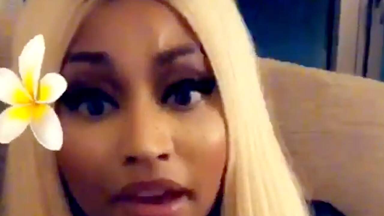 Beeld uit video: Nicki Minaj kondigt uitstel van Tour aan