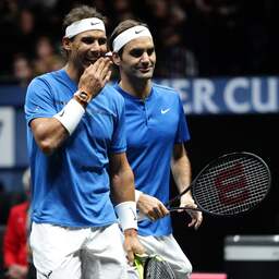 Nadal en Federer winnen bij Laver Cup eerste dubbelpartij ooit samen