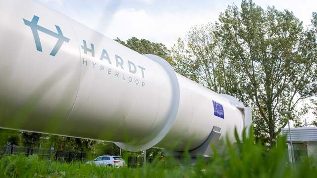 Een prototype van de Hardt Hyperloop-buis staat inmiddels in Groningen.