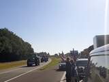 Demonstranten blokkeren A1 bij Lochem om tractors te laten invoegen
