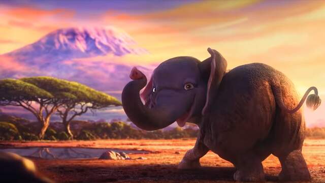 Miley Cyrus als olifant