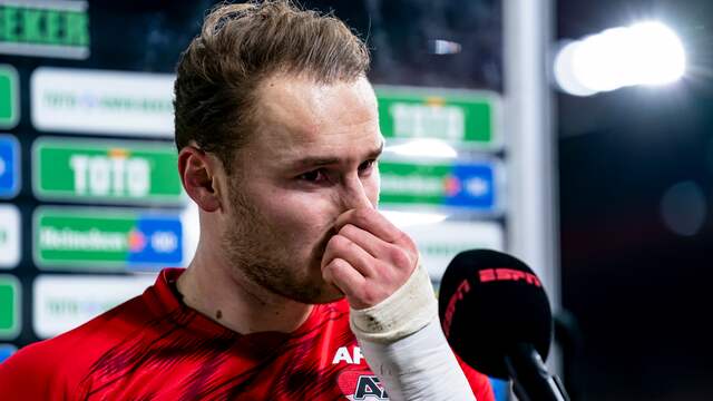 AZ-aanvoerder Teun Koopmeiners wilde wegens het matige spel van AZ niet te veel over de VAR praten.