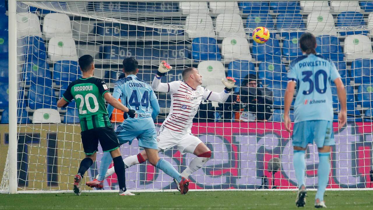 Abdou Harroui maakte met een schot in de bovenhoek zijn eerste doelpunt voor Sassuolo.