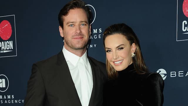 Hammer met ex-vrouw Elizabeth Chambers.