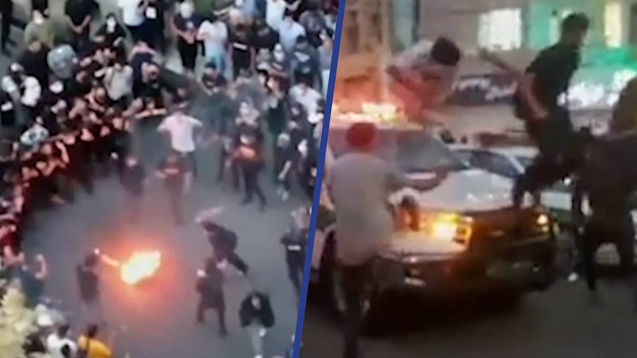 Beeld uit video: Grote protestacties houden aan in Iraanse steden