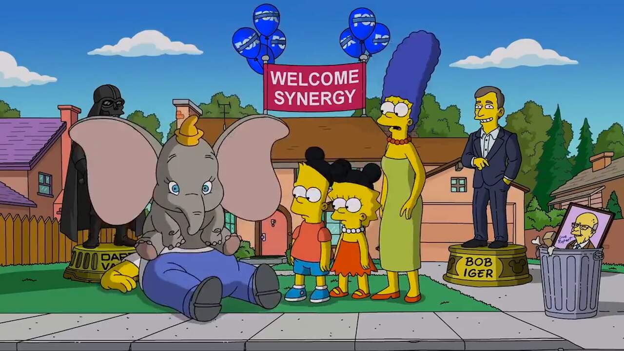 Beeld uit video: The Simpsons verwelkomen 'nieuwe overheerser' Disney