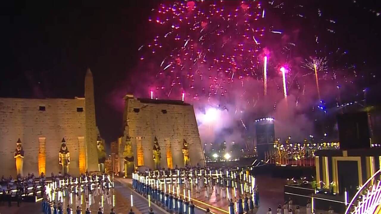 Beeld uit video: Egypte heropent historische weg met spectaculaire show