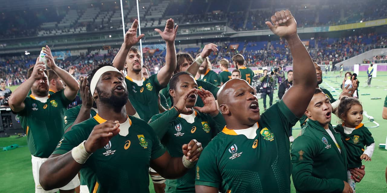 Rugbyers Zuid-Afrika verslaan Wales en gaan op voor derde wereldtitel