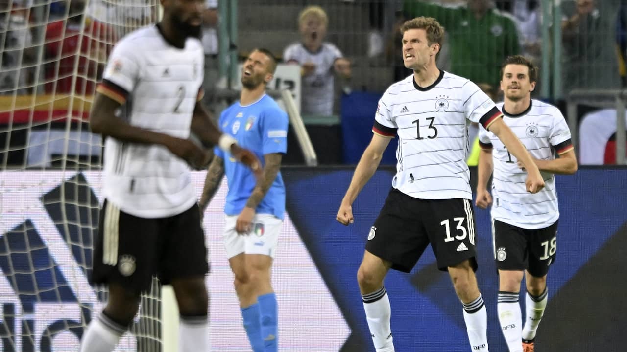La Germania ha vinto 5-2 contro l'Italia grazie a un gol di Thomas Muller.
