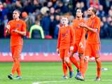 Nederlands elftal geeft in slotfase oefenzege weg tegen België