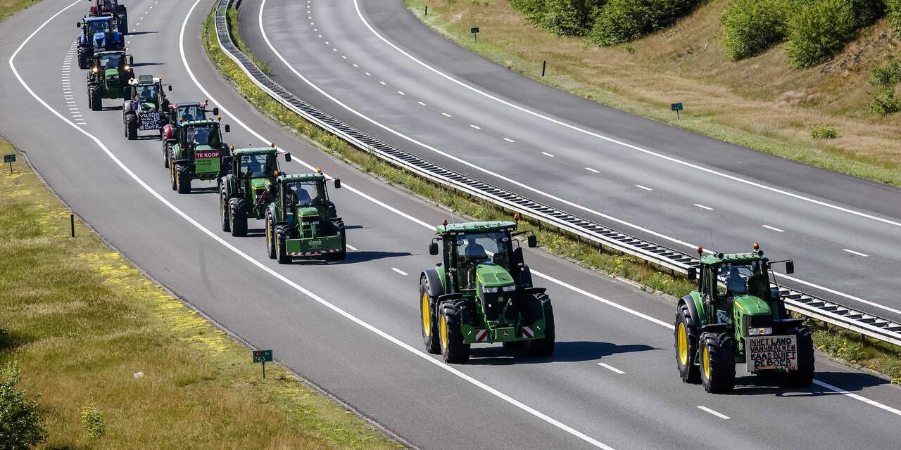 Boze boeren zijn van plan om met tractoren over A4 tussen Den Haag en Rotterdam te rijden