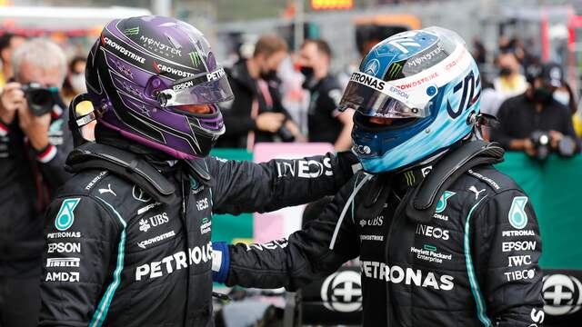 Lewis Hamilton en Valtteri Bottas konden terugkijken op een goede kwalificatie.