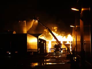 Brand bij houtbedrijf Winschoten