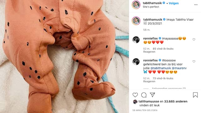 Singer Tabitha announces the birth of her daughter.