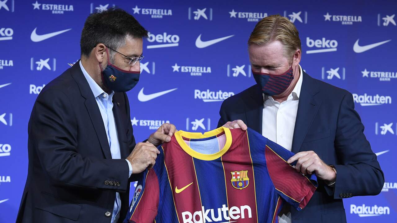 Josep Maria Bartomeu stelde Ronald Koeman aan bij FC Barcelona.