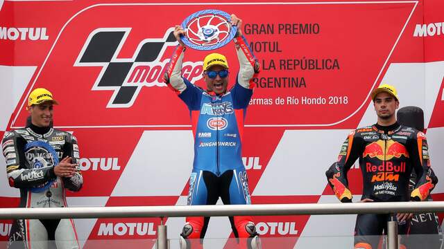 Pasini op het podium