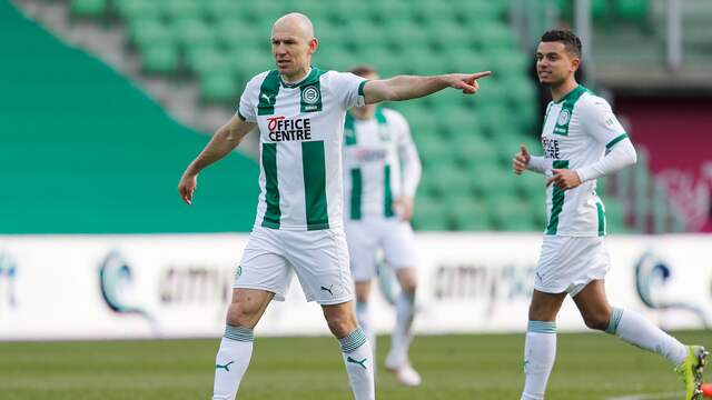 Arjen Robben speelde in de vorige Eredivisie-speelronde een kwartiertje mee.