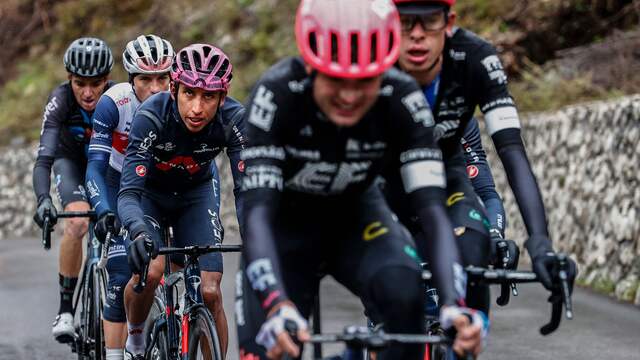 Zware omstandigheden op weg naar Cortina d'Ampezzo.