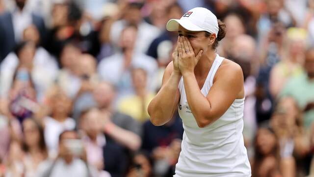 Ashleigh Barty is vol ongeloof na haar eindzege op Wimbledon.