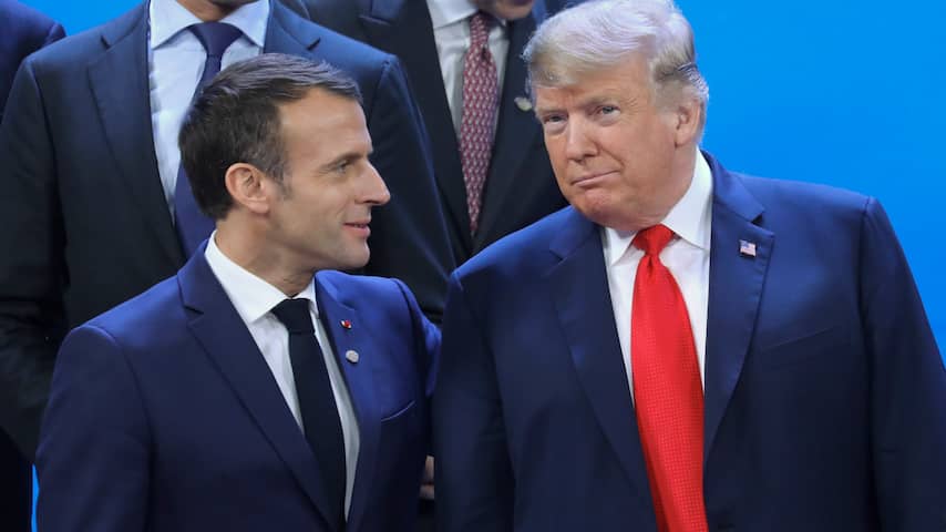 Trump en Macron bespreken Amerikaanse terugtrekking uit Syrië