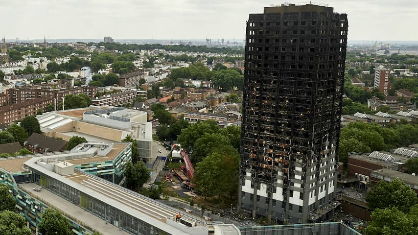 Deur van woontoren Londen bezweek te snel tijdens brand