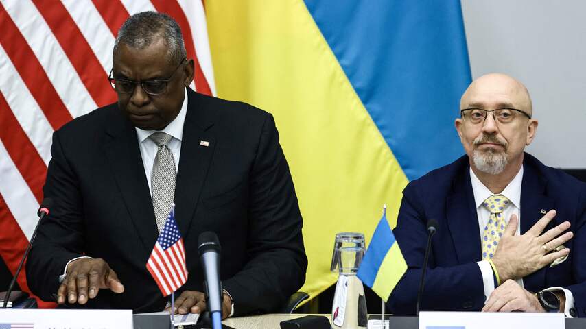 Minister van Defensie Reznikov en zijn Amerikaanse ambtsgenoot Lloyd Austin.