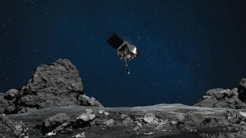 NASA haalt stukje bodem van planetoïde op ruim twee jaar vliegen van aarde
