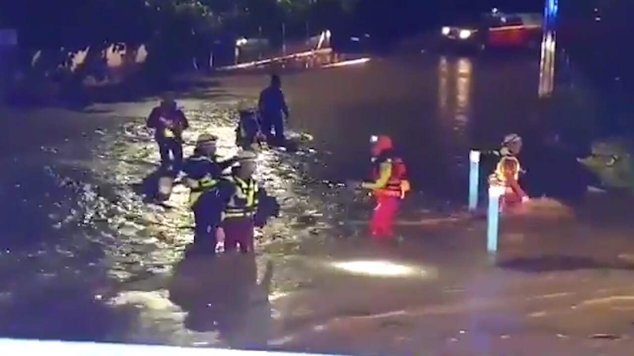 Straten in Zuid-Frankrijk staan blank door noodweer