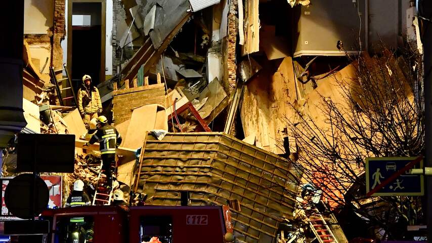 Veertien gewonden door instorten gebouw in Antwerpen na explosie