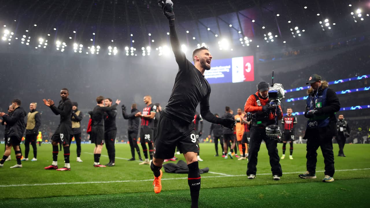 AC Milan holds out at Tottenham and is quarter-finalist in CL again after eleven years