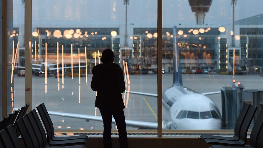 Passagier op de luchthaven van München