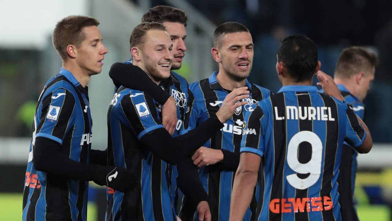 Teun Koopmeiners maakte zijn eerste doelpunt in dienst van Atalanta.