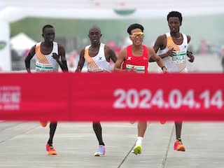 Afrikaanse lopers lijken Chinese concurrent te laten winnen in marathon
