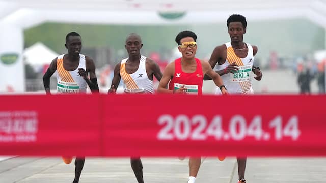 Afrikaanse lopers lijken Chinese concurrent te laten winnen in marathon