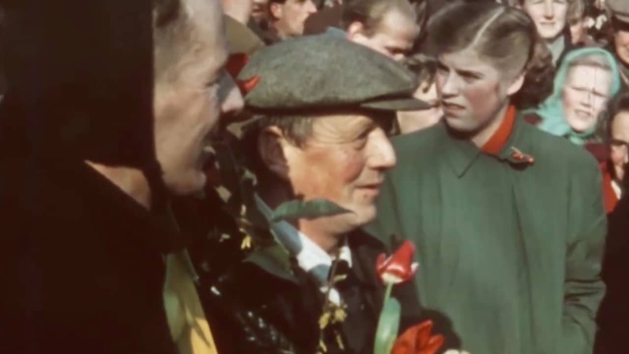 Beeld uit video: Oudste kleurenfilm van de Elfstedentocht in 1954 en 1956