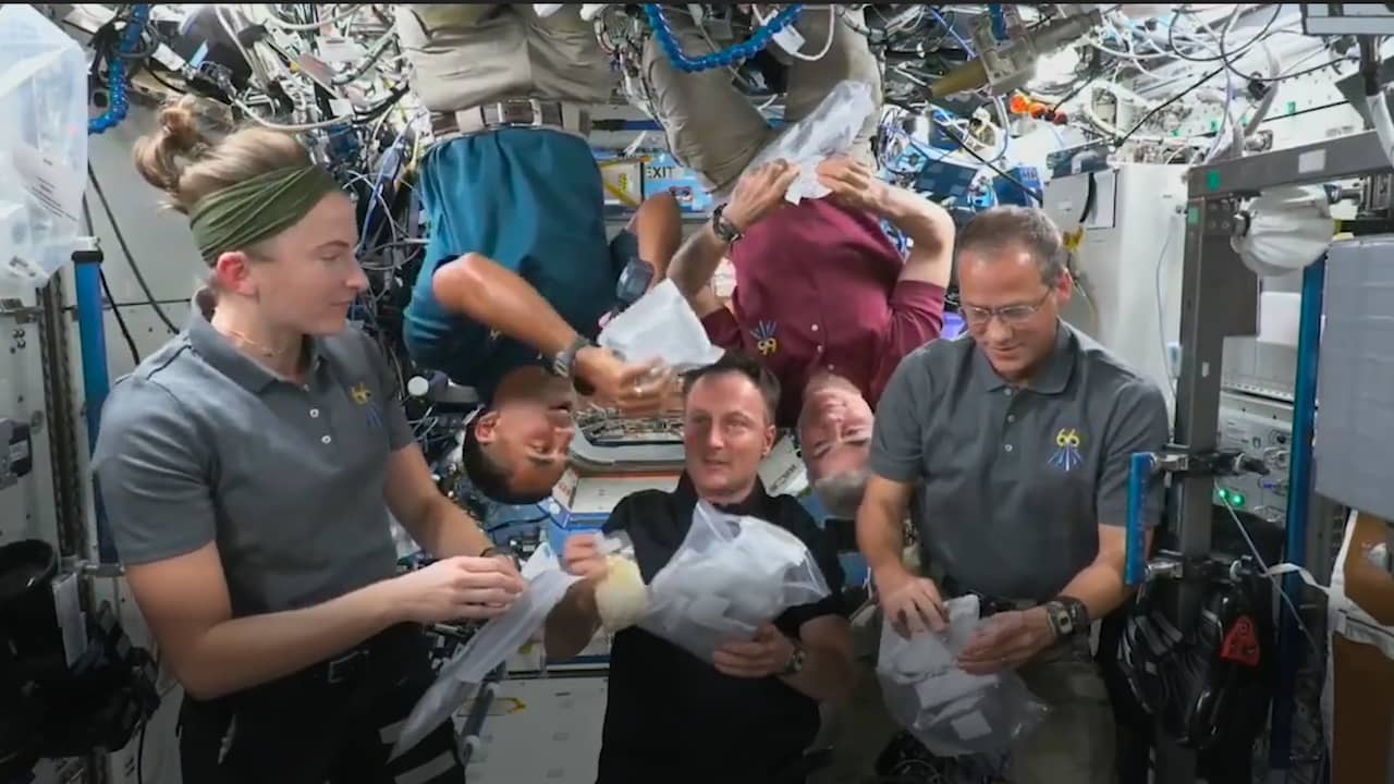 Beeld uit video: Dit gaan de astronauten in ISS eten met Thanksgiving