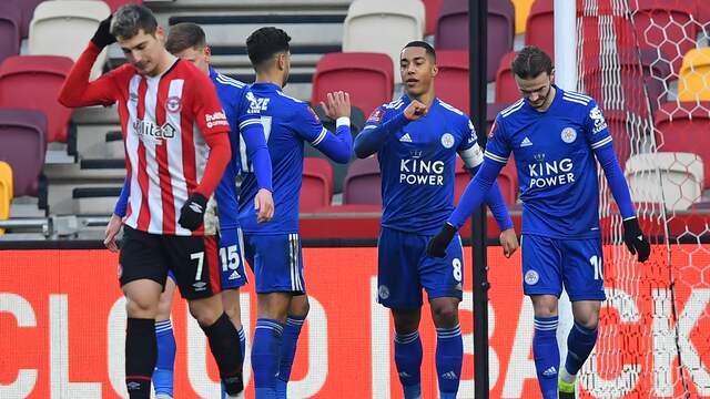 Leicester City maakte geen fout tegen Brentford.