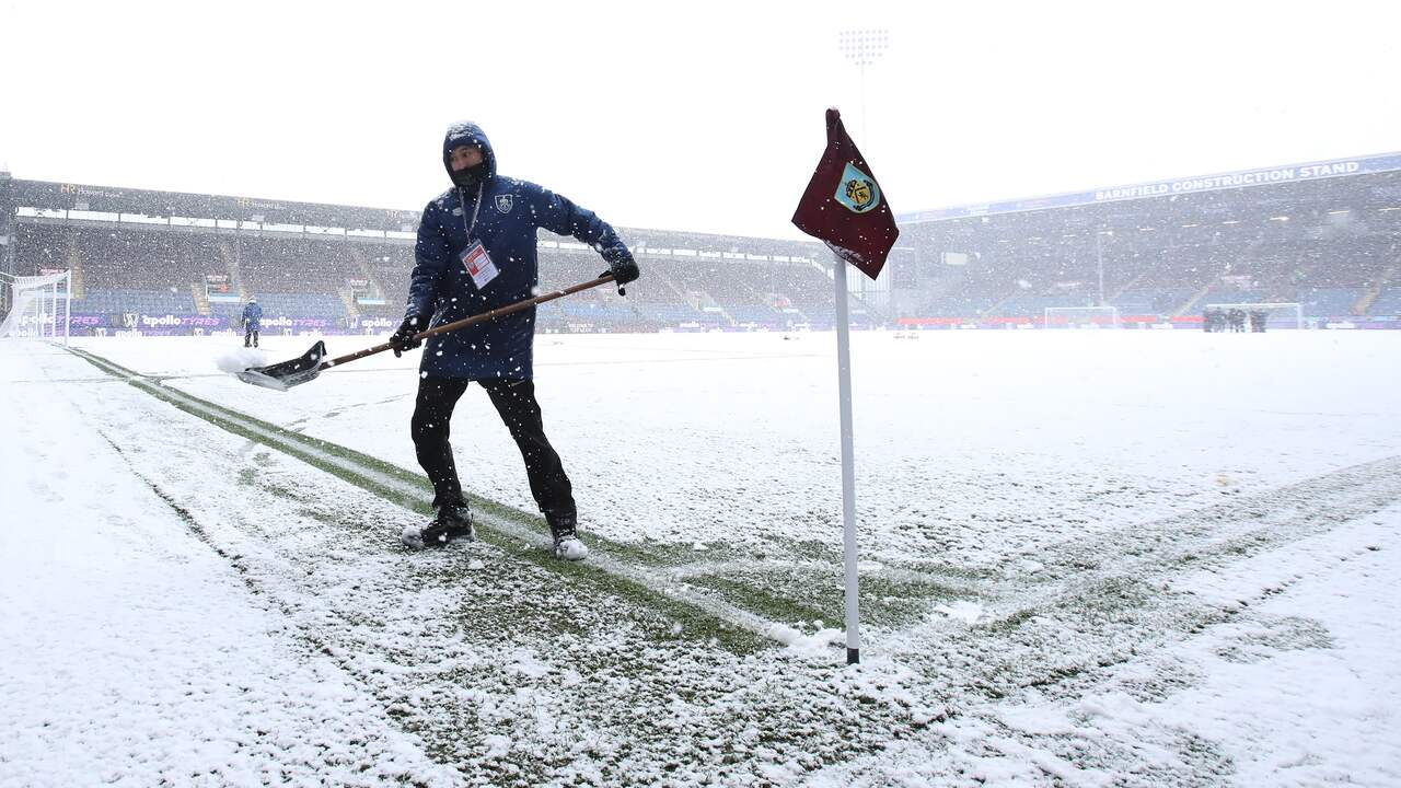 Burnley-Tottenham Hotspur werd zondag afgelast.